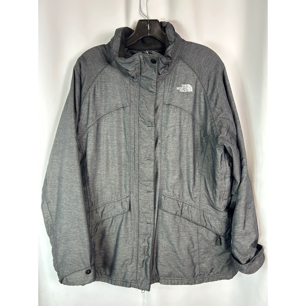 The North Face HyVent Gray Heathered Parka Jacket Outdoor Gorpcore XL